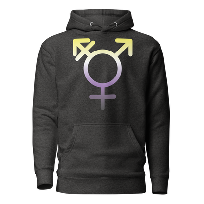 Transgender Symbol - Non-binary Pride Unisex Hoodie