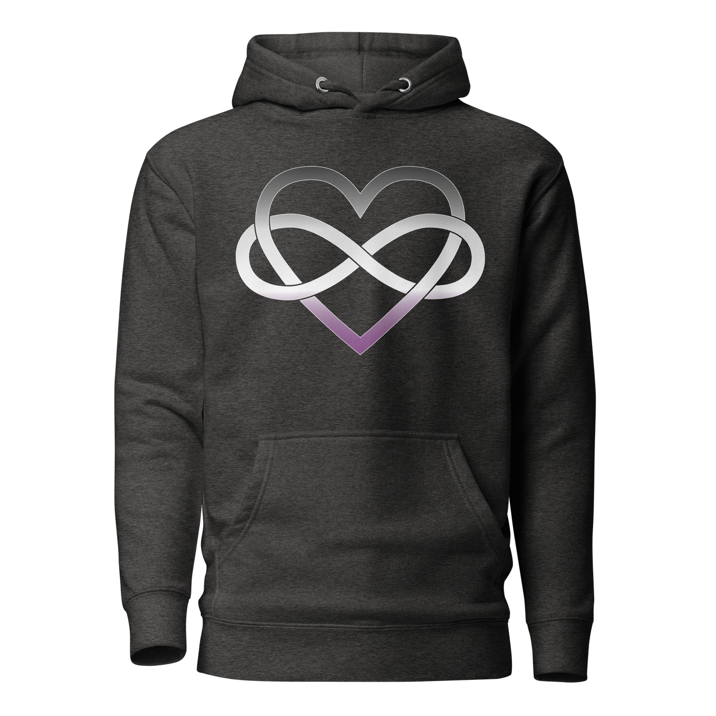 Polyamory Infinity Heart - Asexual/Demisexual Unisex Hoodie