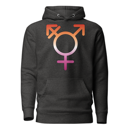 Transgender Symbol - Lesbian Pride Unisex Hoodie