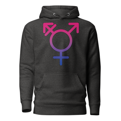 Transgender Symbol - Bisexual Pride Unisex Hoodie