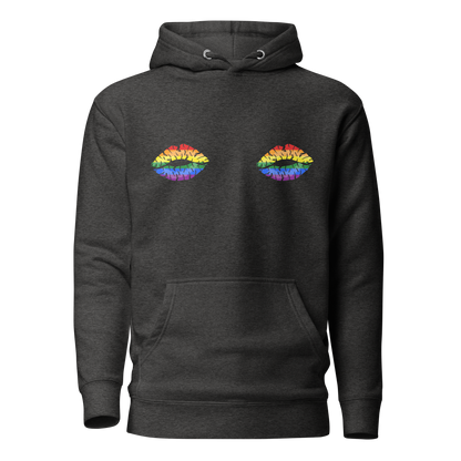 Rainbow Boob Kisses Unisex Hoodie