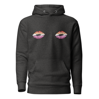 Lesbian Boob Kisses Unisex Hoodie