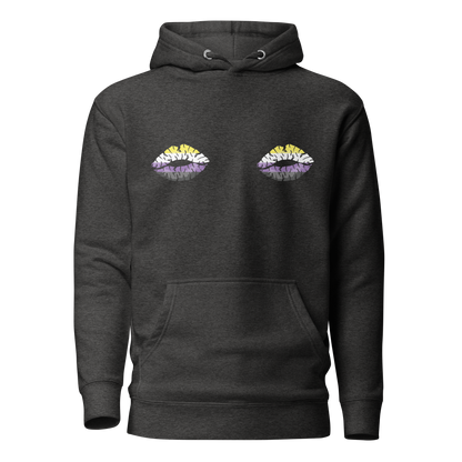 Enby Boob Kisses Unisex Hoodie