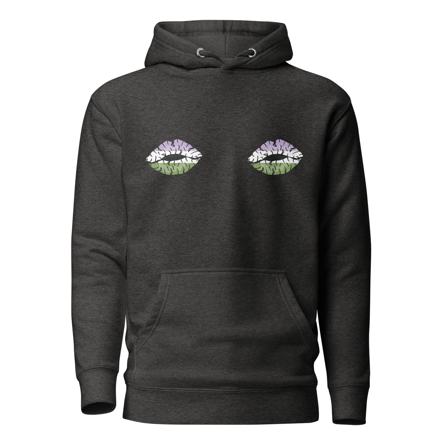 Genderqueer Boob Kisses Unisex Hoodie