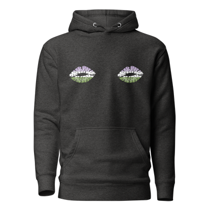 Genderqueer Boob Kisses Unisex Hoodie