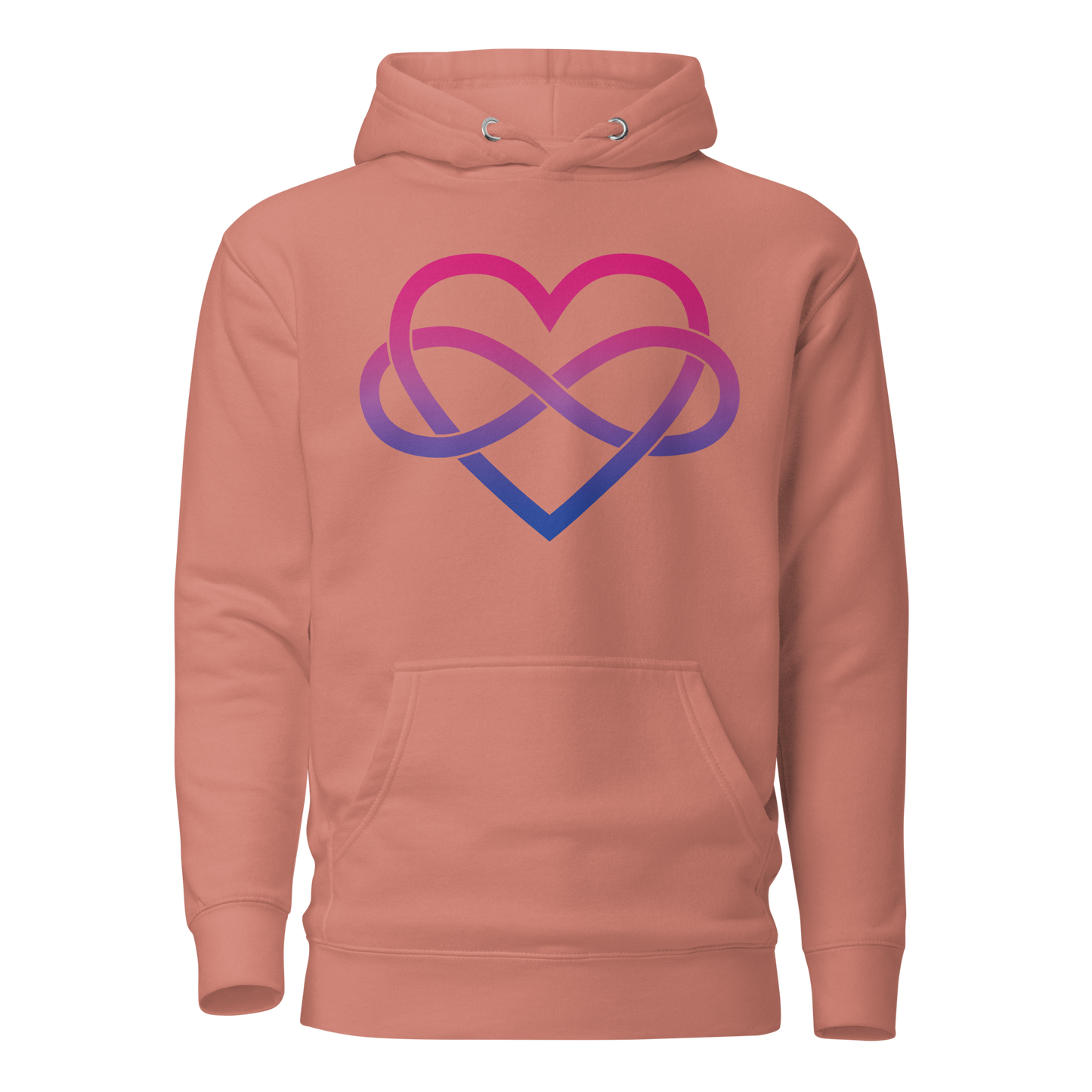 Polyamory Infinity Heart - Bisexual Unisex Hoodie