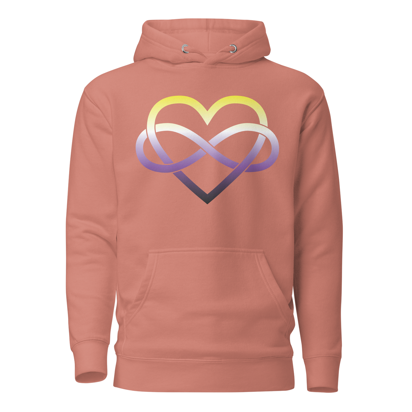 Polyamory Infinity Heart - Non-binary Unisex Hoodie