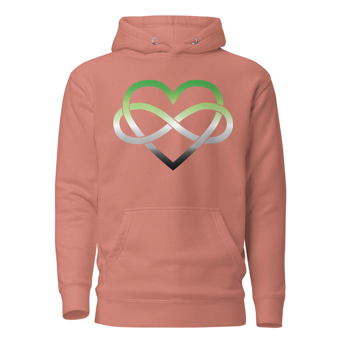 Polyamory Infinity Heart - Aromantic Unisex Hoodie