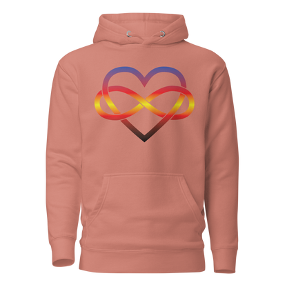 Polyamory Infinity Heart - Polyamory Unisex Hoodie