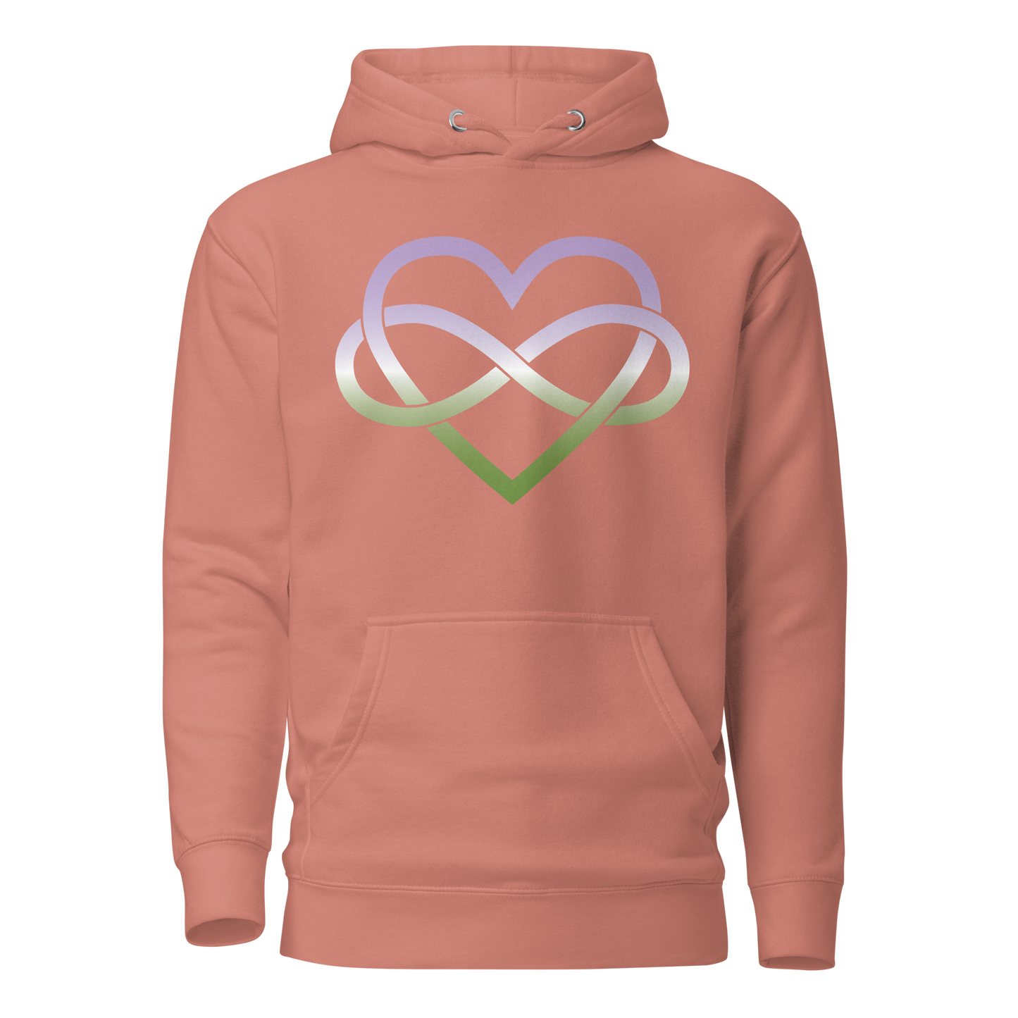 Polyamory Infinity Heart - Genderqueer Unisex Hoodie