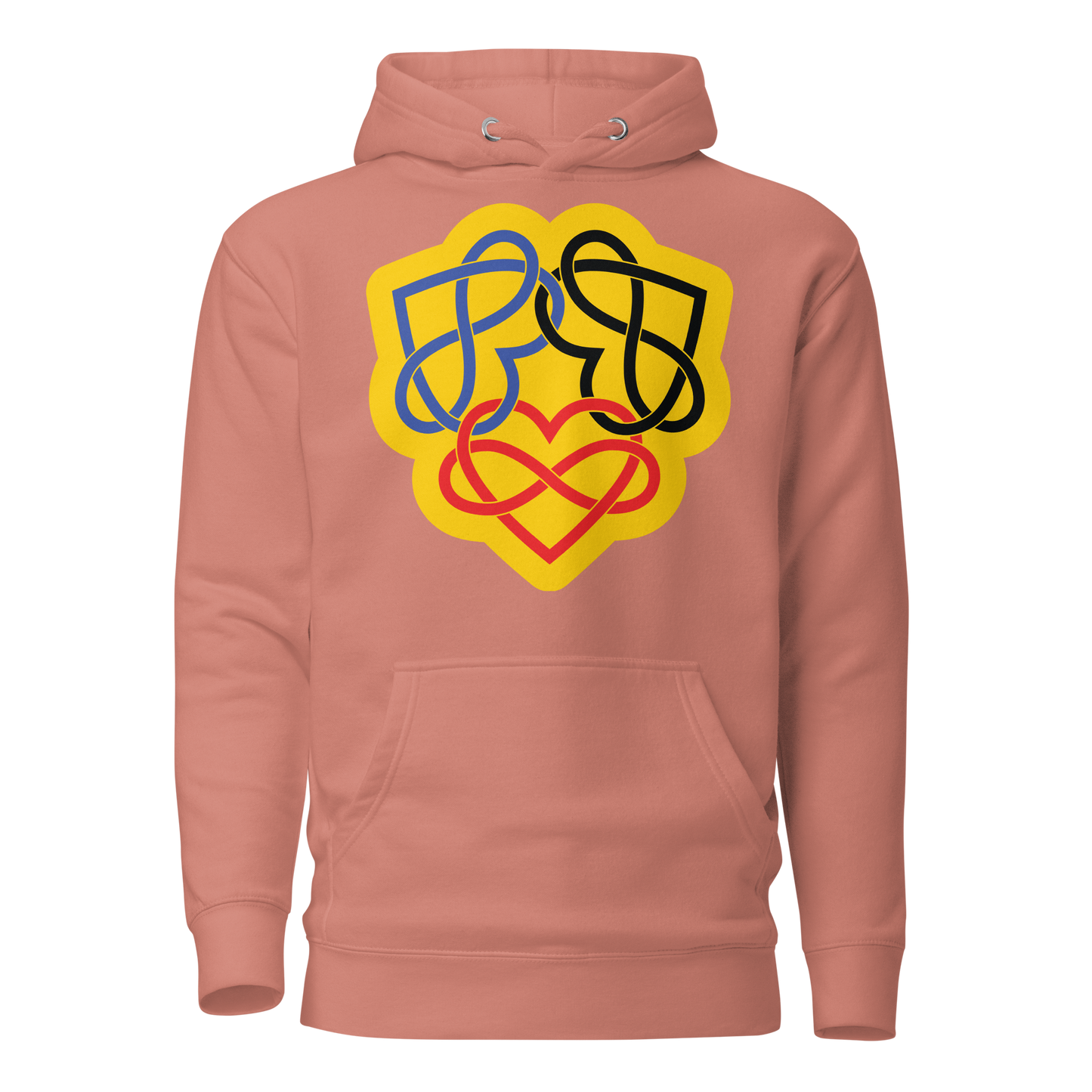 Poly Infinity Hearts Interlocked Unisex Hoodie