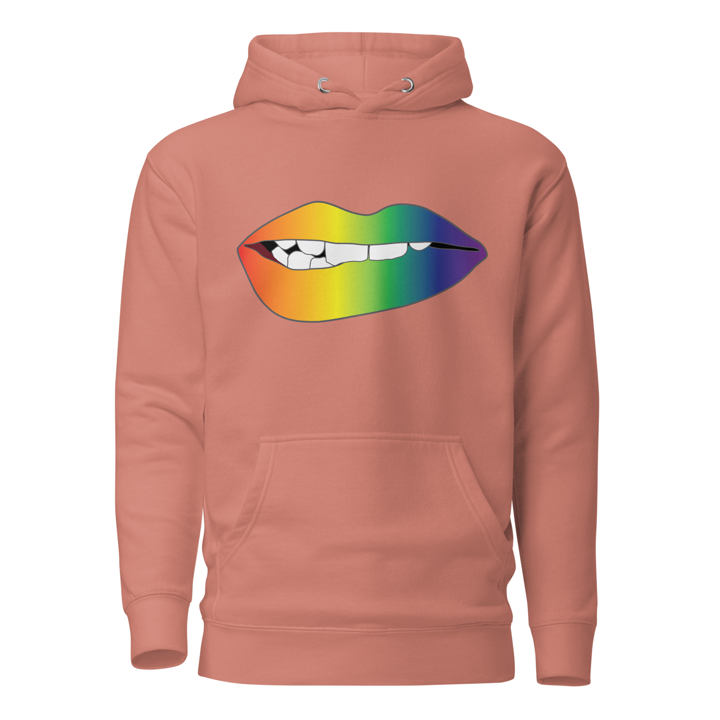 Biting Lips - Rainbow Pride - Gradient Unisex Hoodie