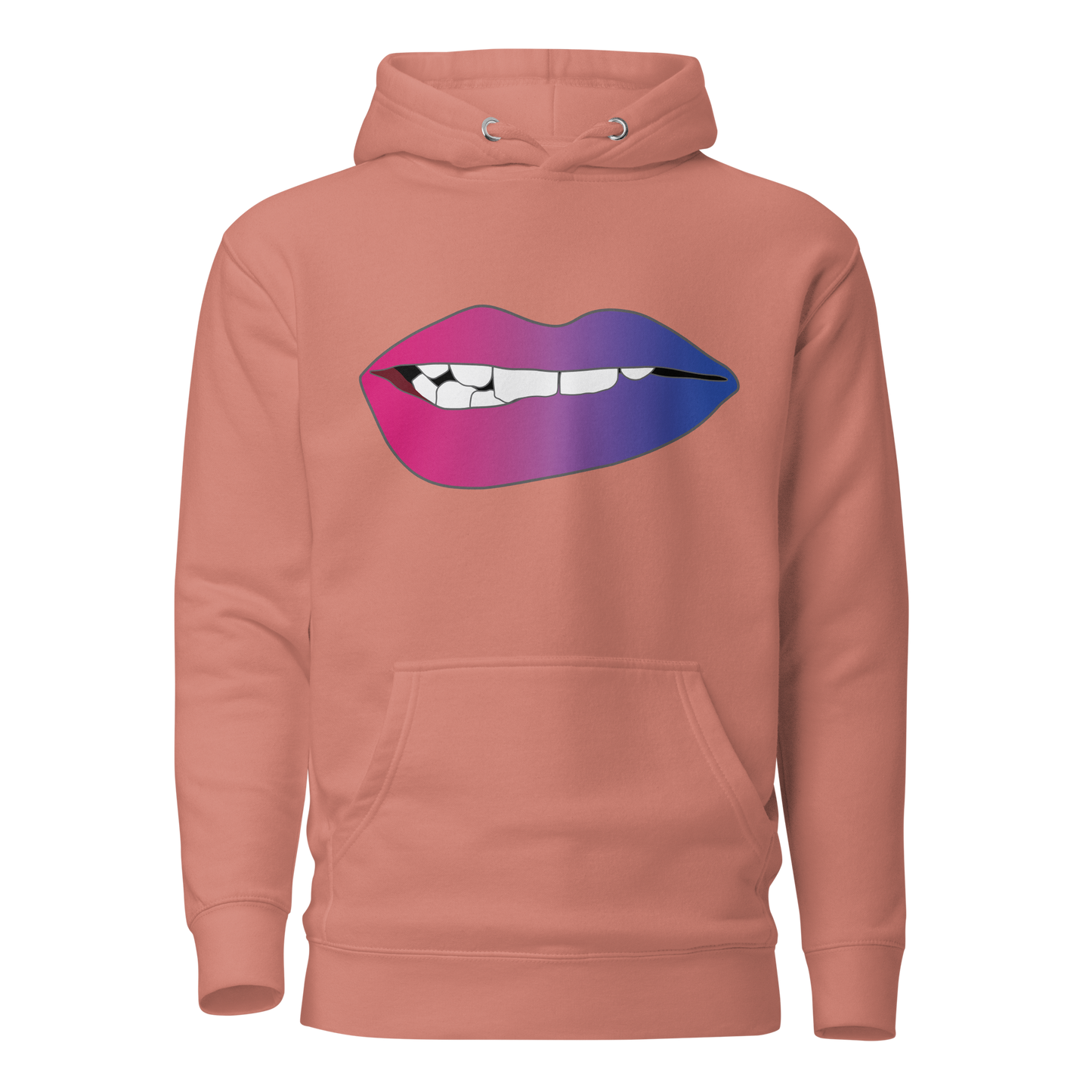 Biting Lips - Bisexual Pride - Gradient Unisex Hoodie