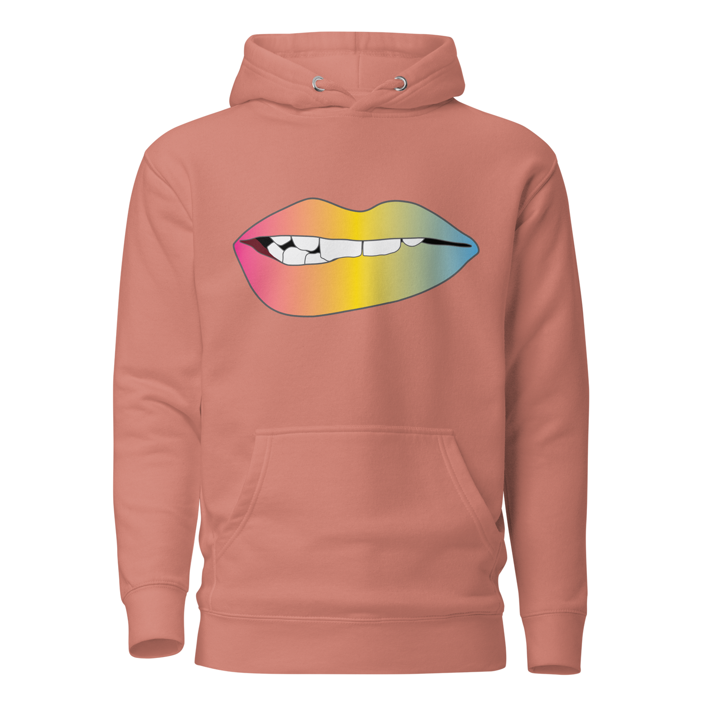 Biting Lips - Pansexual Pride - Gradient Unisex Hoodie