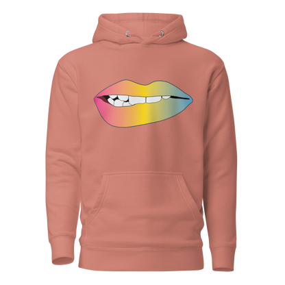 Biting Lips - Pansexual Pride - Gradient Unisex Hoodie