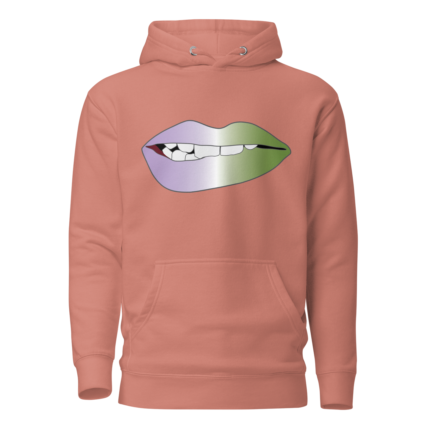 Biting Lips - Genderqueer Pride - Gradient Unisex Hoodie