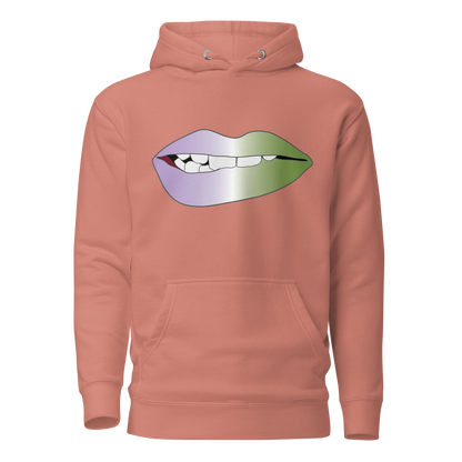 Biting Lips - Genderqueer Pride - Gradient Unisex Hoodie