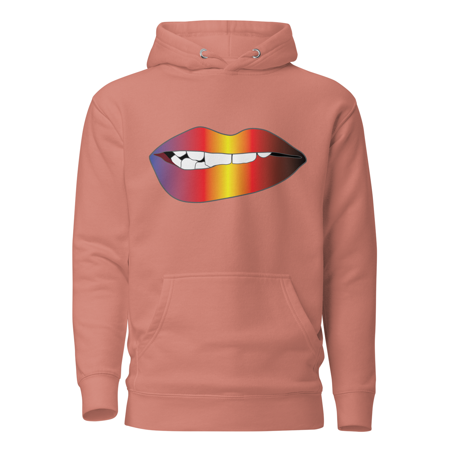 Biting Lips - Polyamory Pride - Gradient Unisex Hoodie