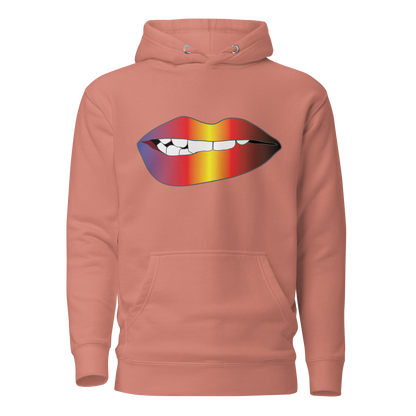 Biting Lips - Polyamory Pride - Gradient Unisex Hoodie