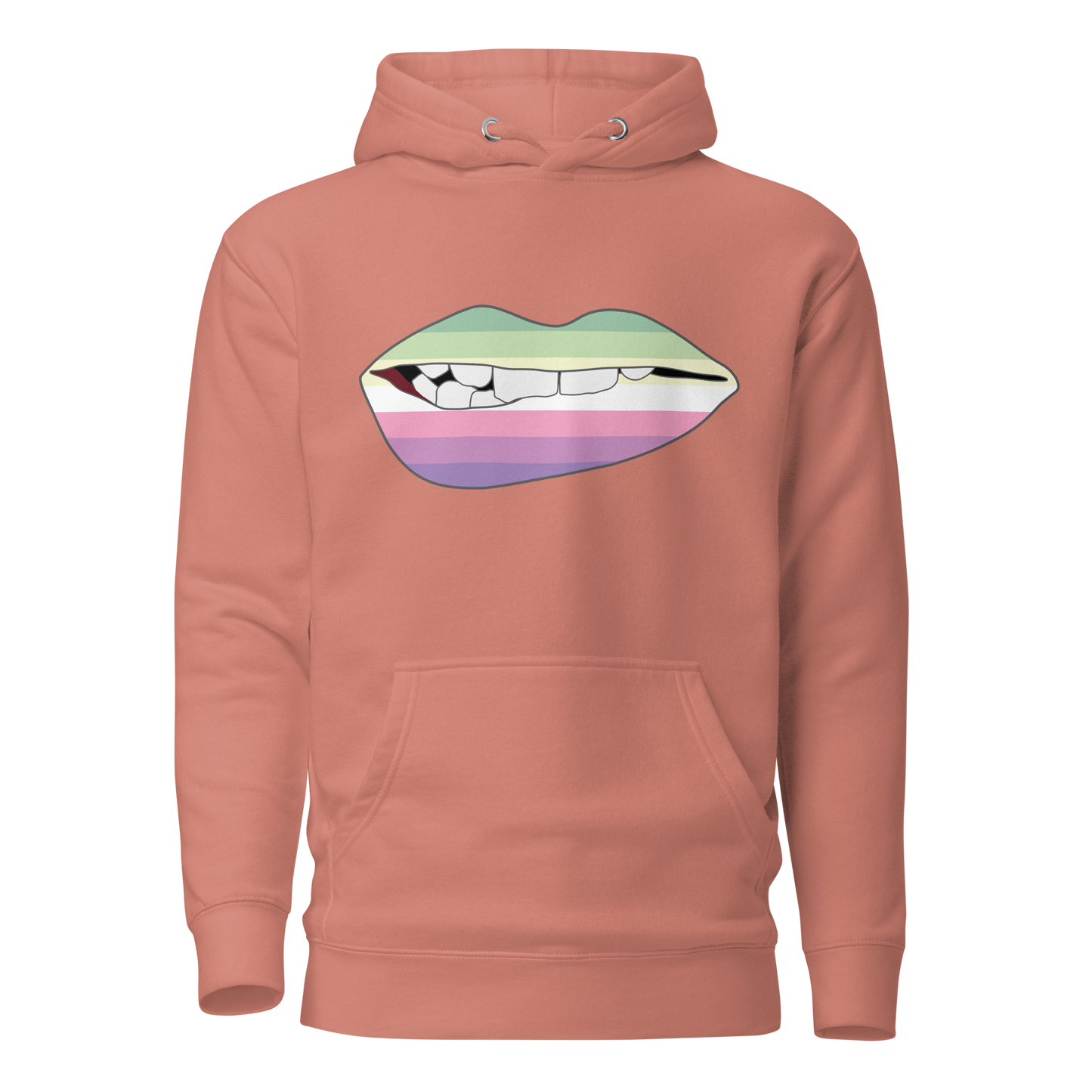 Biting Lips - Genderfae Flag Unisex Hoodie