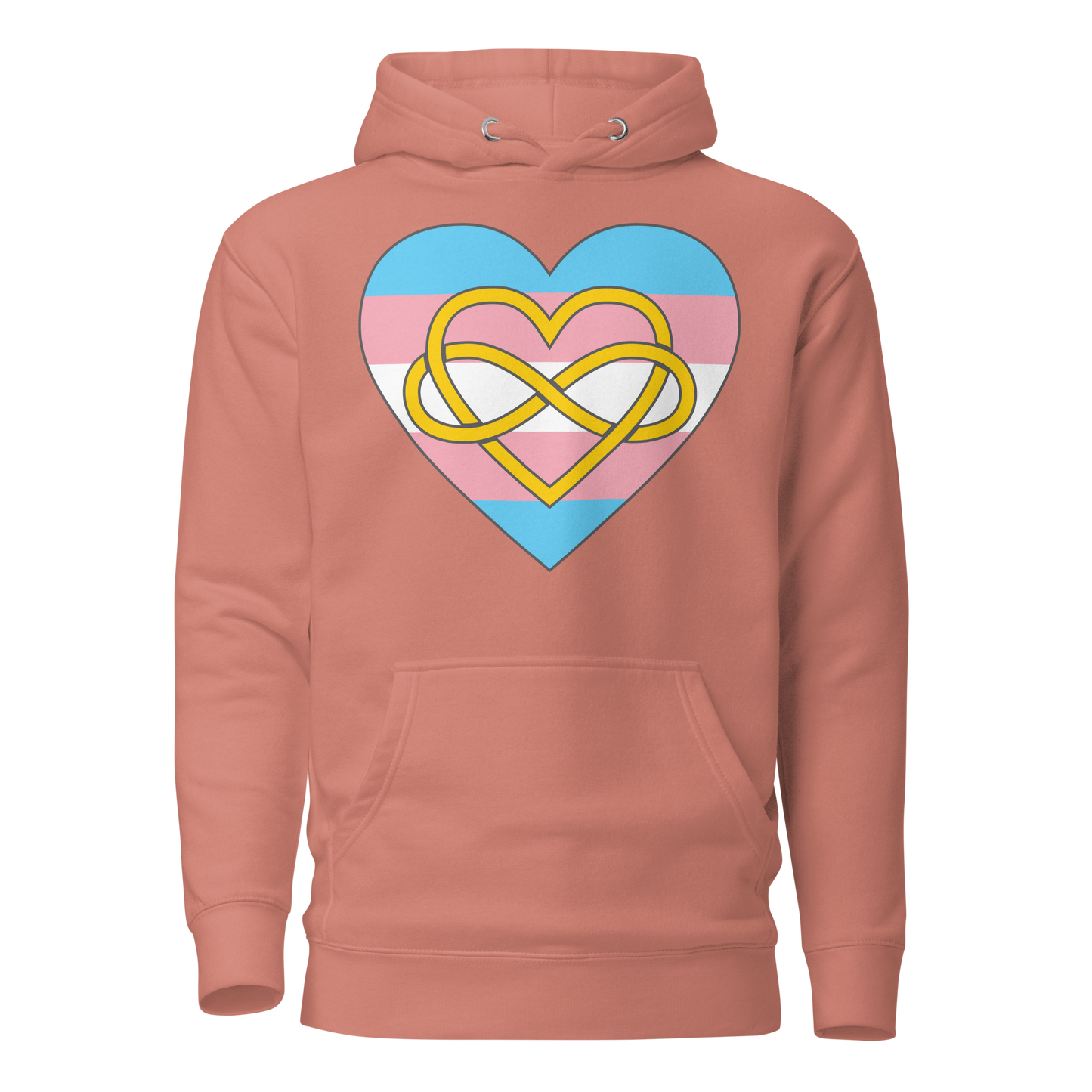 Polyamory Infinity Heart Trans Pride Unisex Hoodie