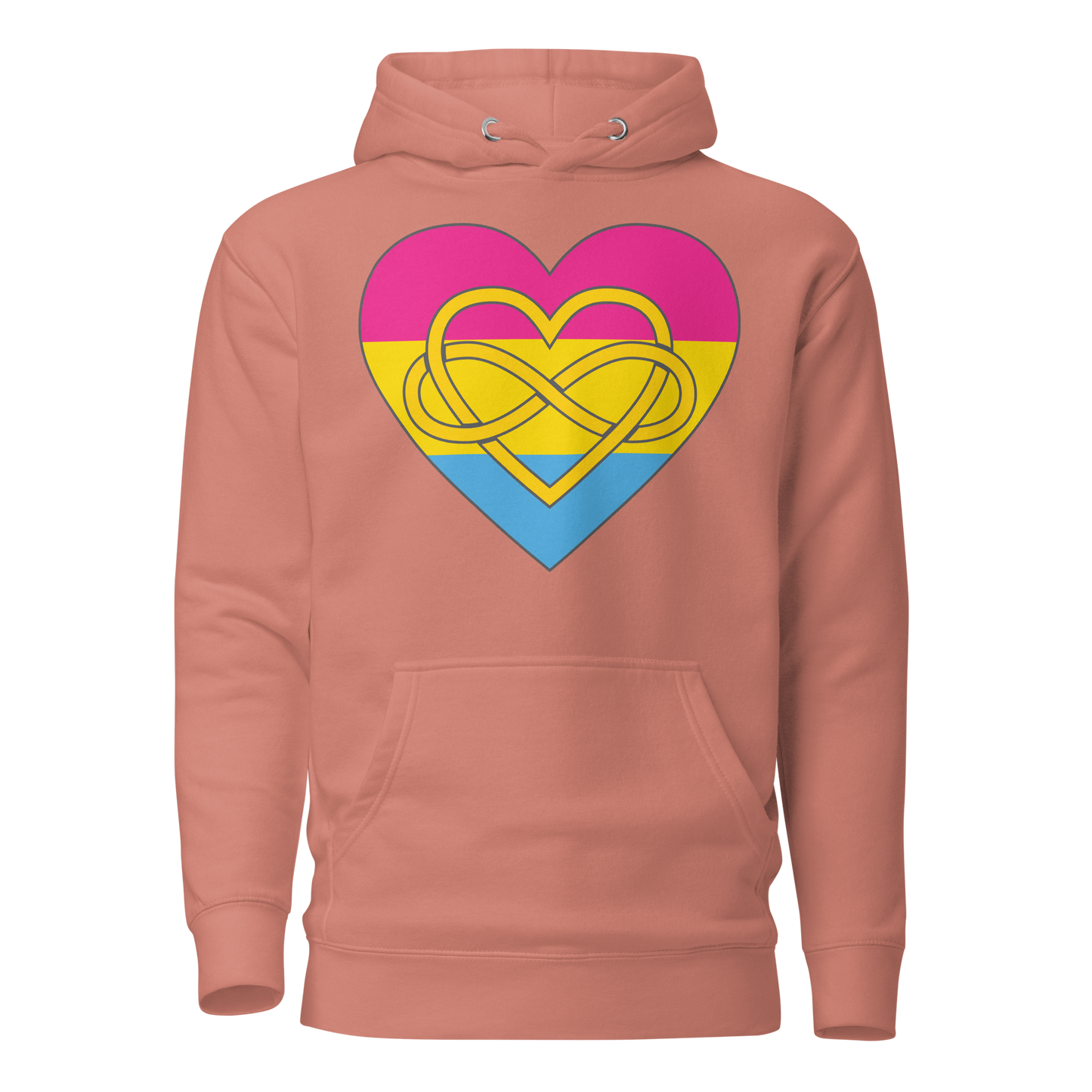 Polyamory Infinity Heart Pansexual Pride Unisex Hoodie