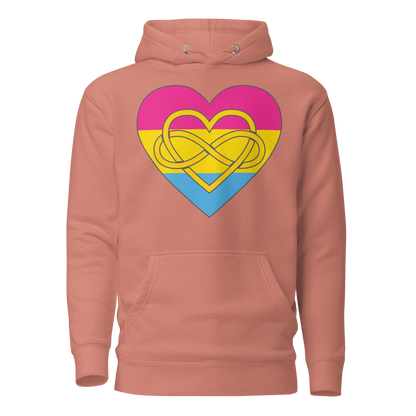 Polyamory Infinity Heart Pansexual Pride Unisex Hoodie