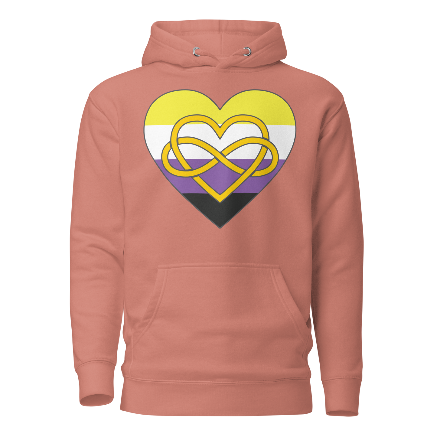 Polyamory Infinity Heart Non-binary Pride Unisex Hoodie