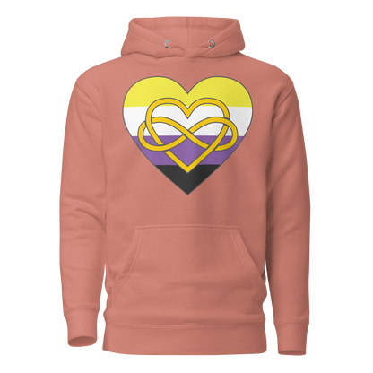 Polyamory Infinity Heart Non-binary Pride Unisex Hoodie