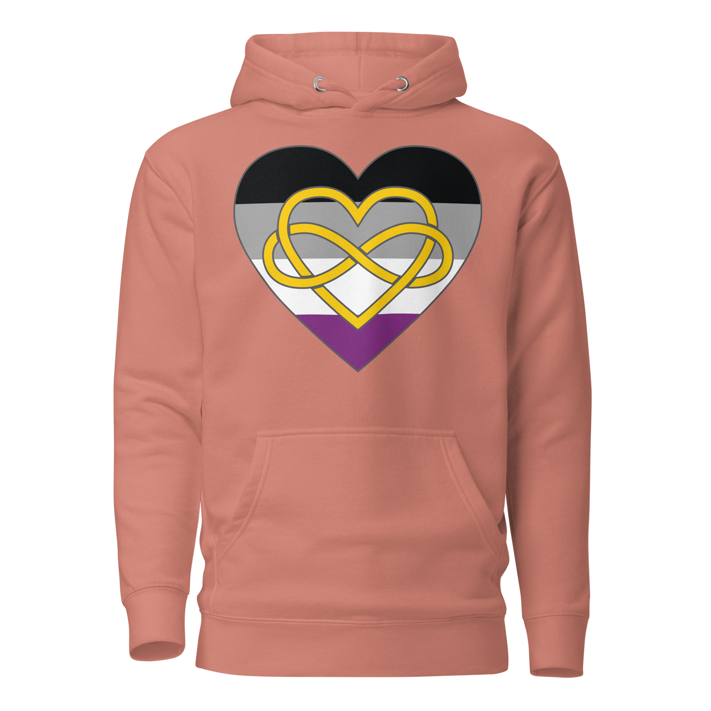 Polyamory Infinity Heart Asexual Pride Unisex Hoodie