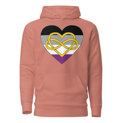 Polyamory Infinity Heart Asexual Pride Unisex Hoodie