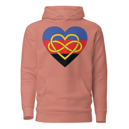 Polyamory Infinity Heart Pride Unisex Hoodie