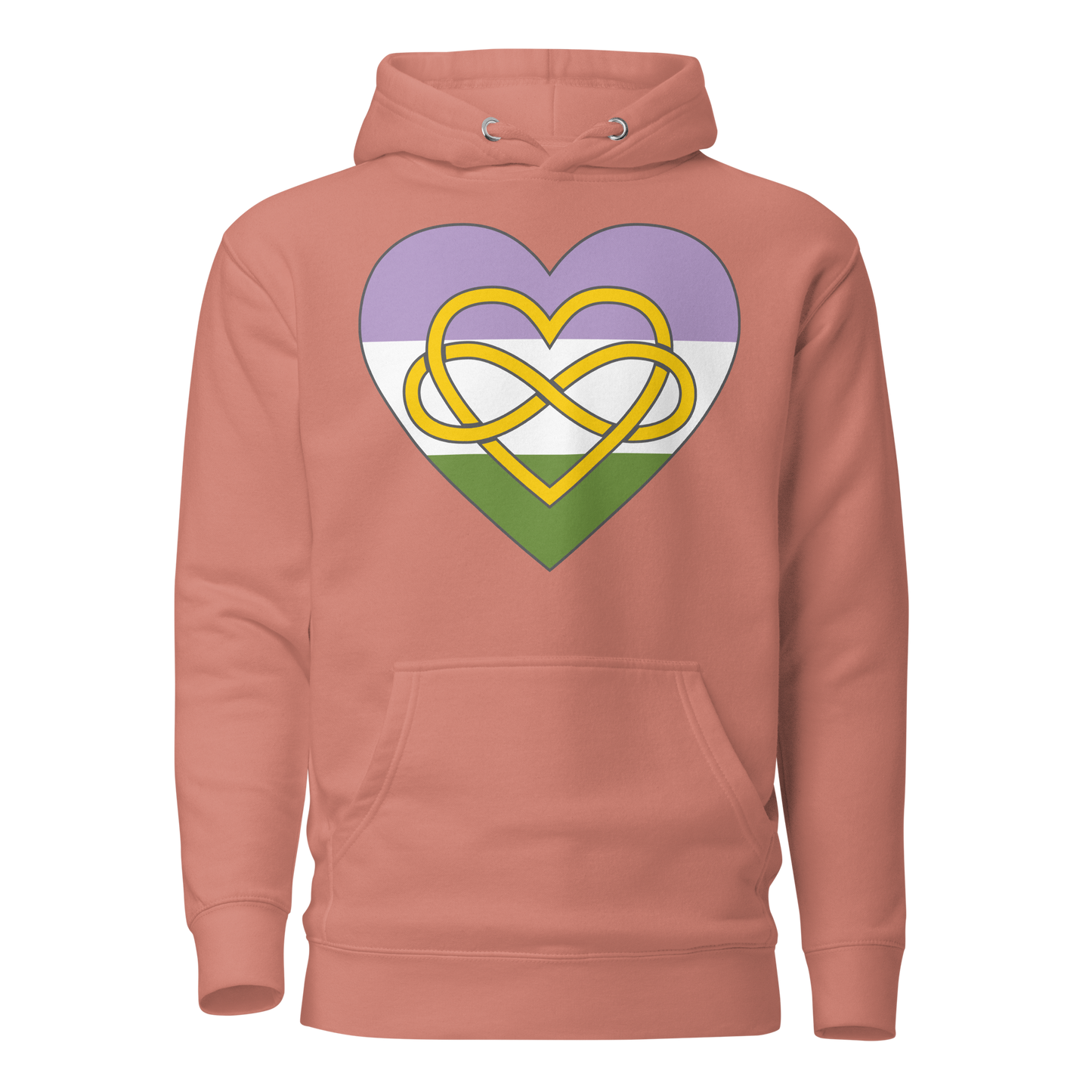 Polyamory Infinity Heart Genderqueer Pride Unisex Hoodie