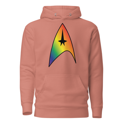 Starfleet Insignia - Rainbow Pride Unisex Hoodie