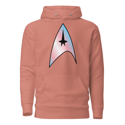 Starfleet Insignia - Trans Pride Unisex Hoodie