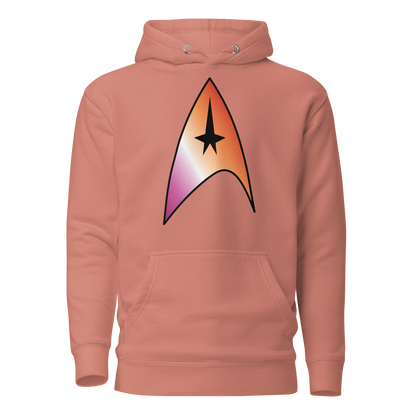 Starfleet Insignia - Lesbian Pride Unisex Hoodie