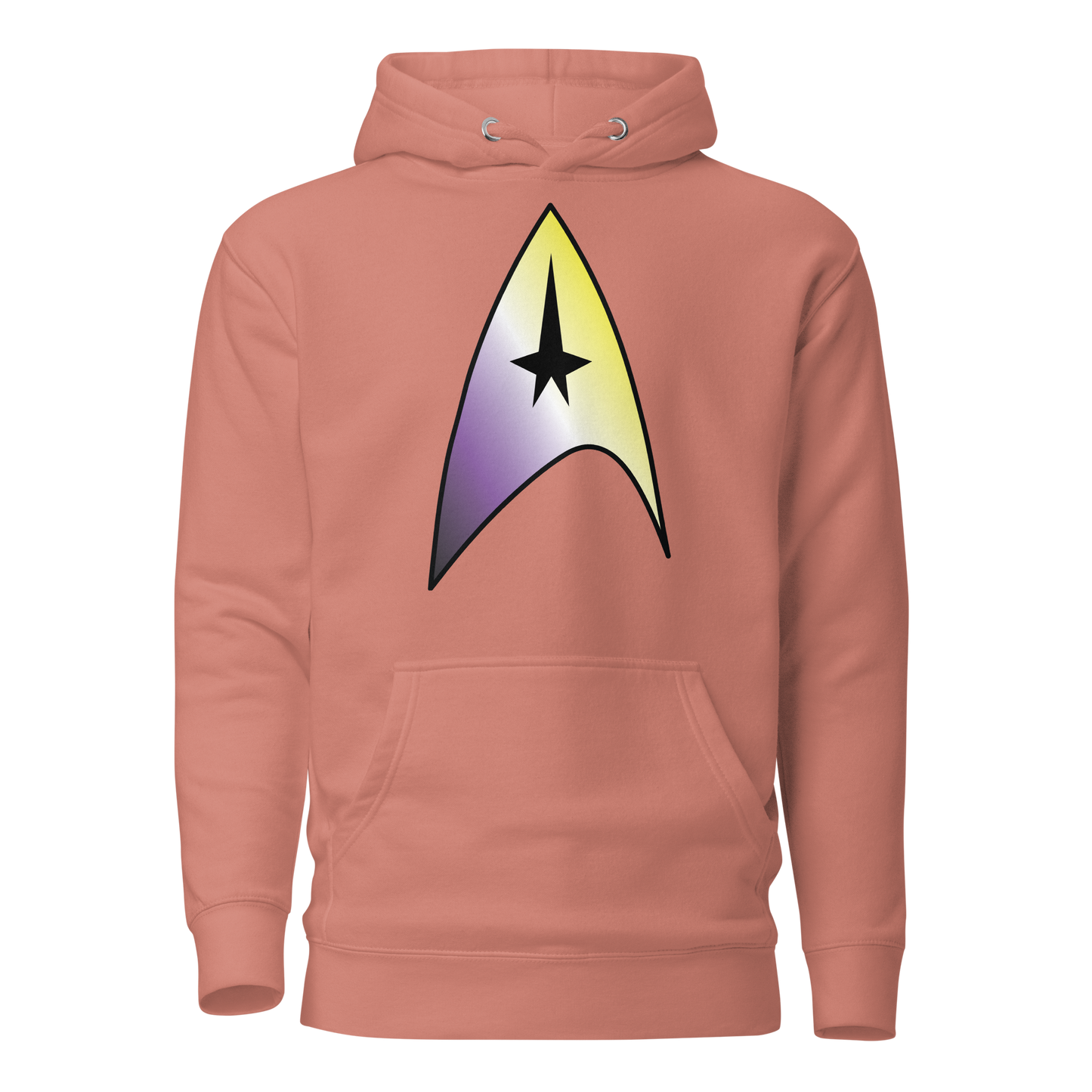 Starfleet Insignia - Non-binary Pride Unisex Hoodie