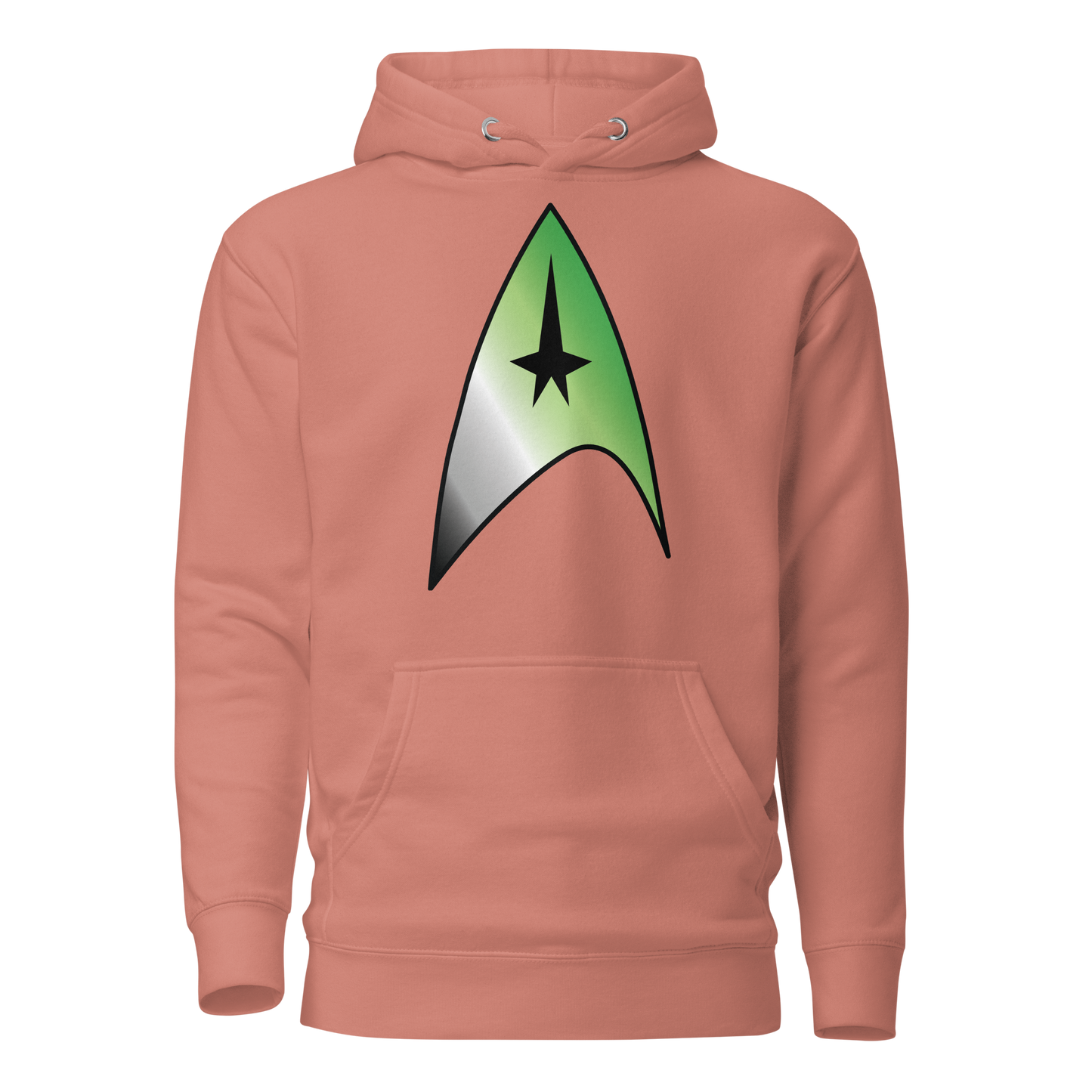 Starfleet Insignia - Aromantic Pride Unisex Hoodie