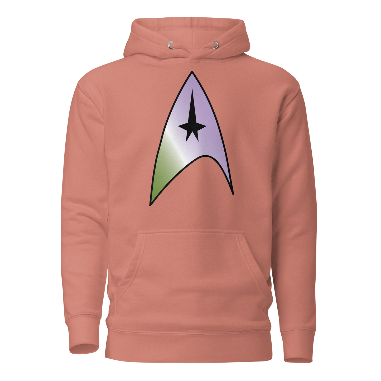 Starfleet Insignia - Genderqueer Pride Unisex Hoodie