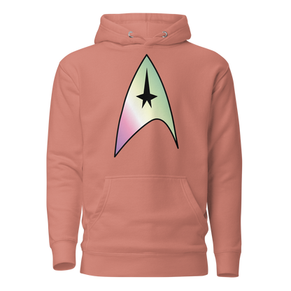 Starfleet Insignia - Genderfae Pride Unisex Hoodie