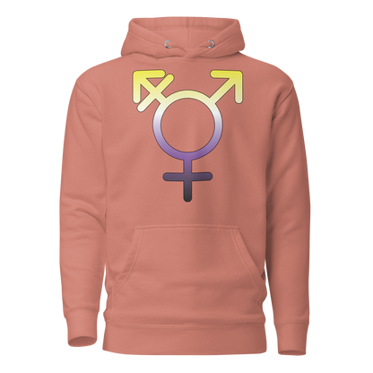 Transgender Symbol - Non-binary Pride Unisex Hoodie