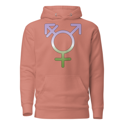 Transgender Symbol - Genderqueer Pride Unisex Hoodie