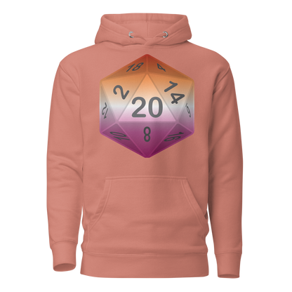 Pride Dice - Lesbian Unisex Hoodie