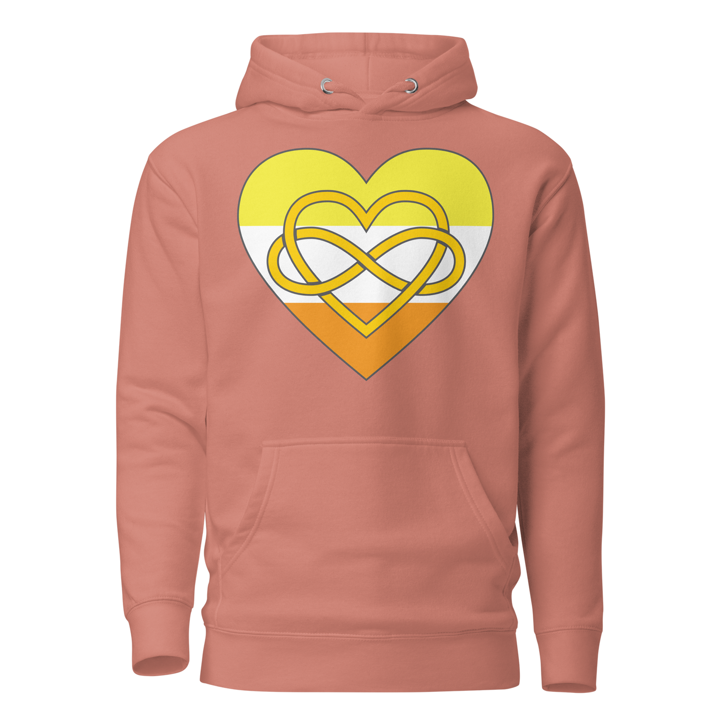 Polyamory Infinity Heart Maverique Pride Unisex Hoodie