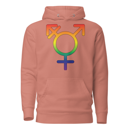 Transgender Symbol - Rainbow Pride Unisex Hoodie