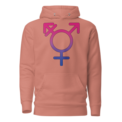 Transgender Symbol - Bisexual Pride Unisex Hoodie