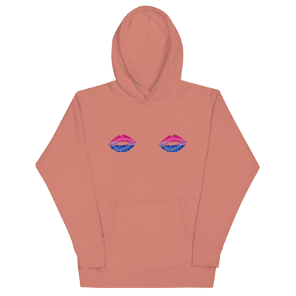 Bi Boob Kisses Unisex Hoodie