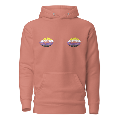 Enby Boob Kisses Unisex Hoodie