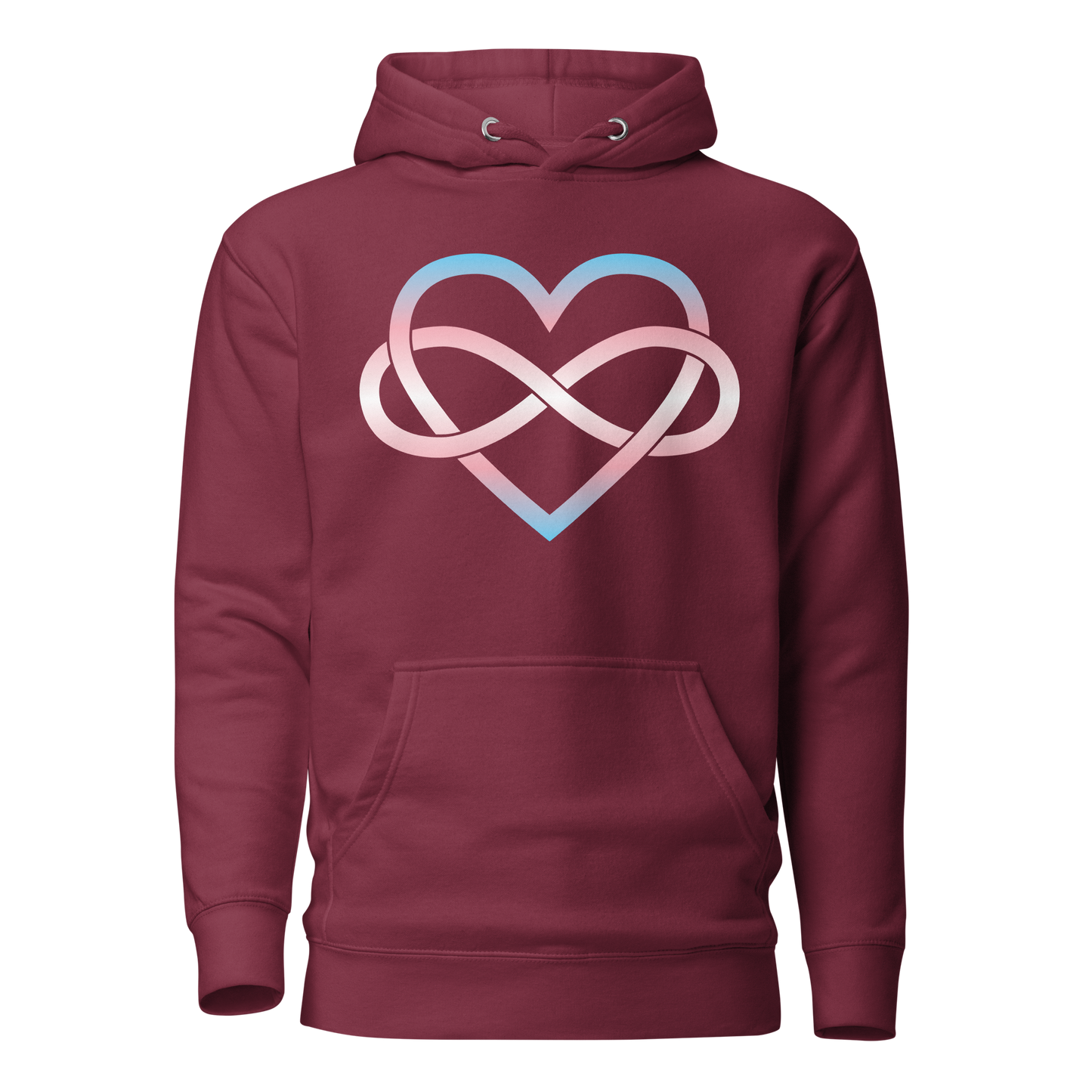 Polyamory Infinity Heart - Trans Unisex Hoodie