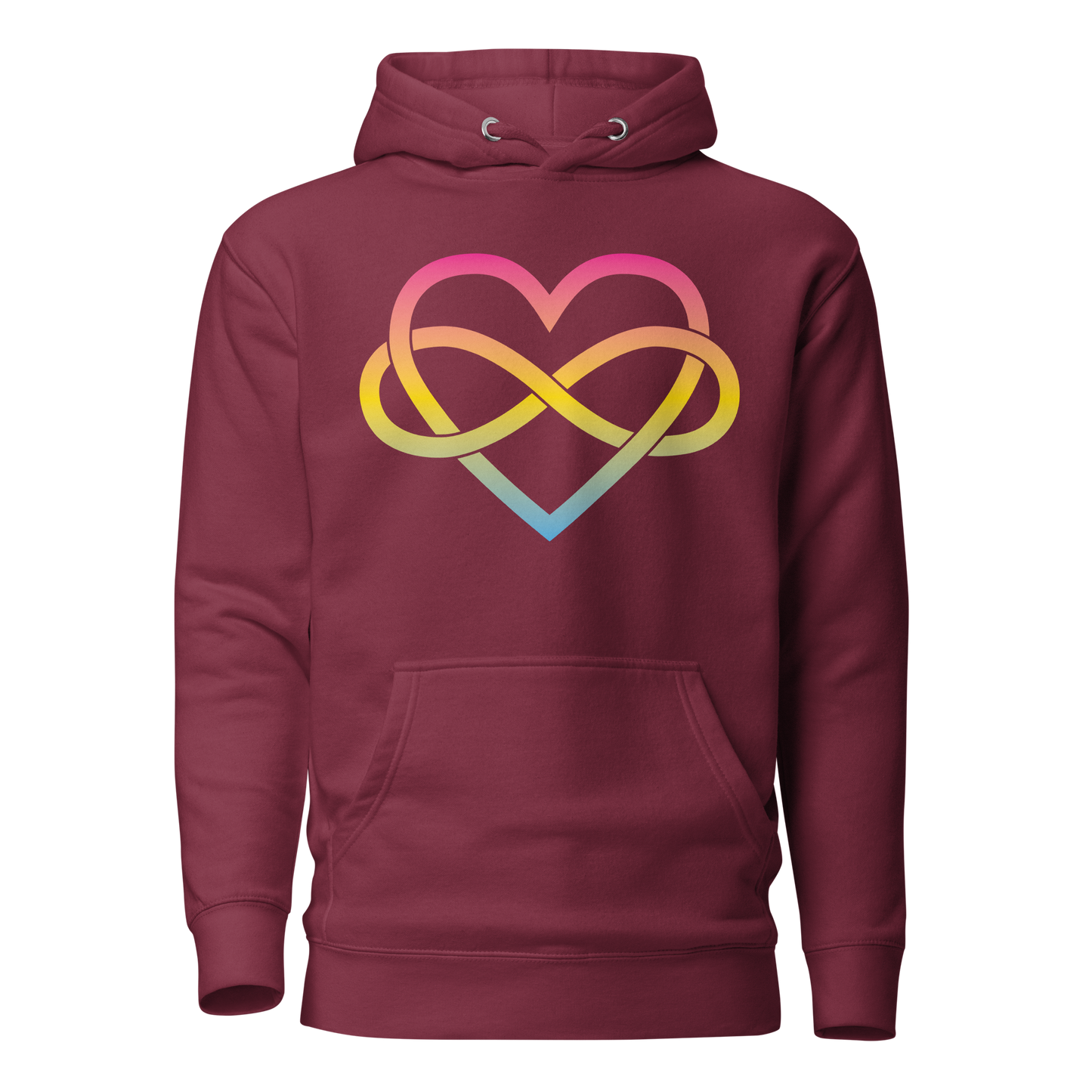 Polyamory Infinity Heart - Pansexual Unisex Hoodie